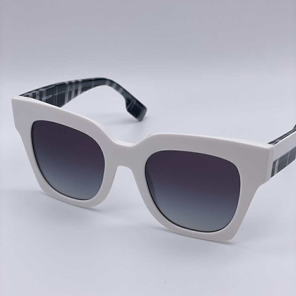 BRAND NEW BURBERRY BE4364 Kitty 39958G White/Gray Gradient Woman Sunglasses